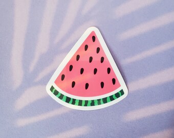 Watermelon Slice Sticker | Cute Fruit Sticker for Laptop | Aesthetic Water Bottle Decal | Melon Sticker | Food Sticker |  Gift for Baker |