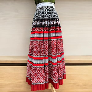 Custom size Hmong women skirt / Handmade Hill tribe skirt/ Ethnic costume/ Brocade skirt/ Boho skirt/Colorful skirt/Hmong long skirt