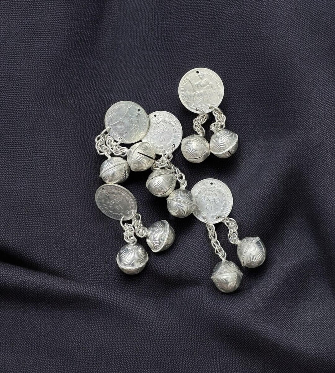 5pcs Vintage Hmong Coins and Mini Jingle Bells, Craft Bells Supplies - Etsy