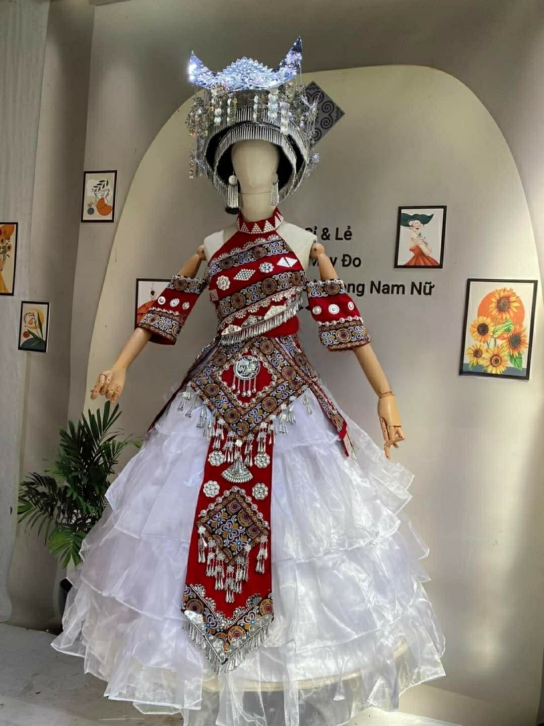 Hmong Dress for Women, Embroidered Hmong Clothes, Hmong Hill