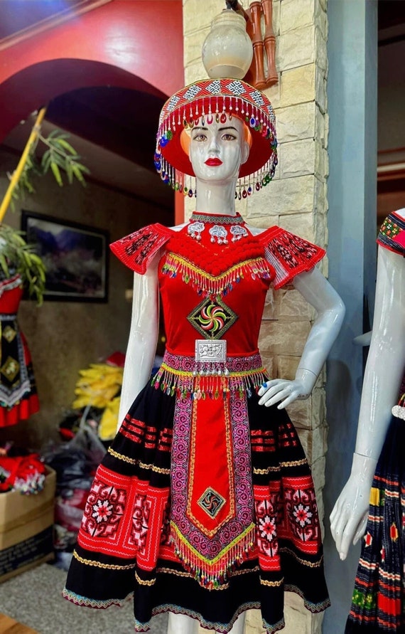 mon traditional dress design Pamuk Dress