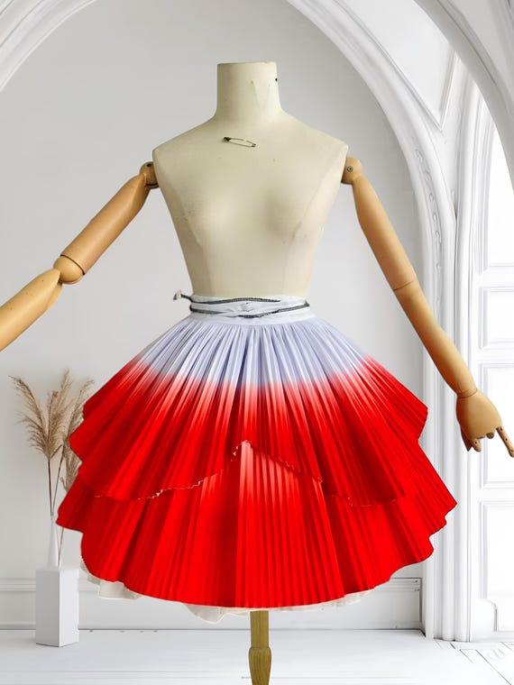 Custom Size Hmong Skirt, Handmade Hill Tribe Skirt, Ethnic Costume