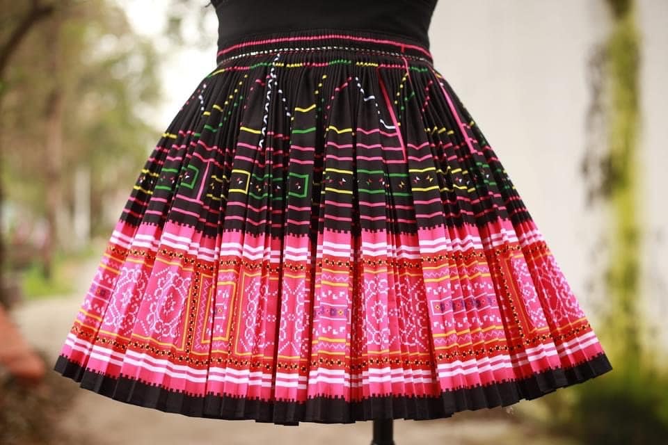 スカート CHONO hounds tooth neon jacquard skirt 23wwin_r0474_mpt_m01_e4a193c1-