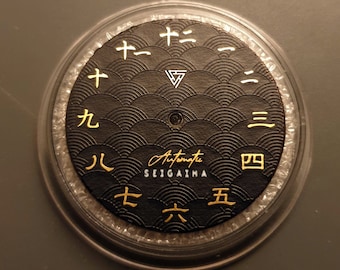 Gold Kanji Seigaiha Watch Dial 28.5mm