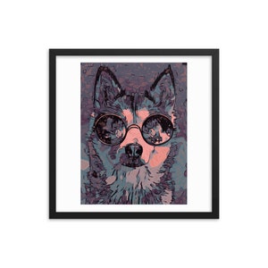 Dog Wall Art Dog Framed Print Dog Custom Art Wall Hanging Original Art Print Home Decor Gifts