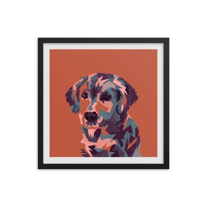 Dog Wall Art Dog Framed Print Dog Custom Art Wall Hanging Original Art Print Home Decor Gifts