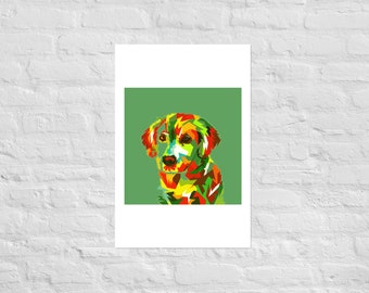 Dog Wall Art Dog Poster Print Dog Custom Art Wall Hanging Original Art Print Home Decor Gifts