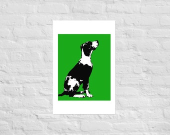 Dog Wall Art Dog Poster Print Dog Custom Art Wall Hanging Original Art Print Home Decor Gifts