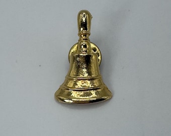Bell Brooch | Goldtone Bell Brooch | Gold Bell Brooch | Bell Pin
