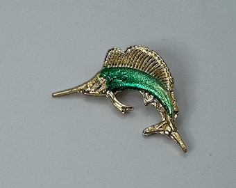 Sailfish Brooch | Colorful Sailfish Brooch | Sailfish Pin | Fish Brooch | Colorful Fish Brooch