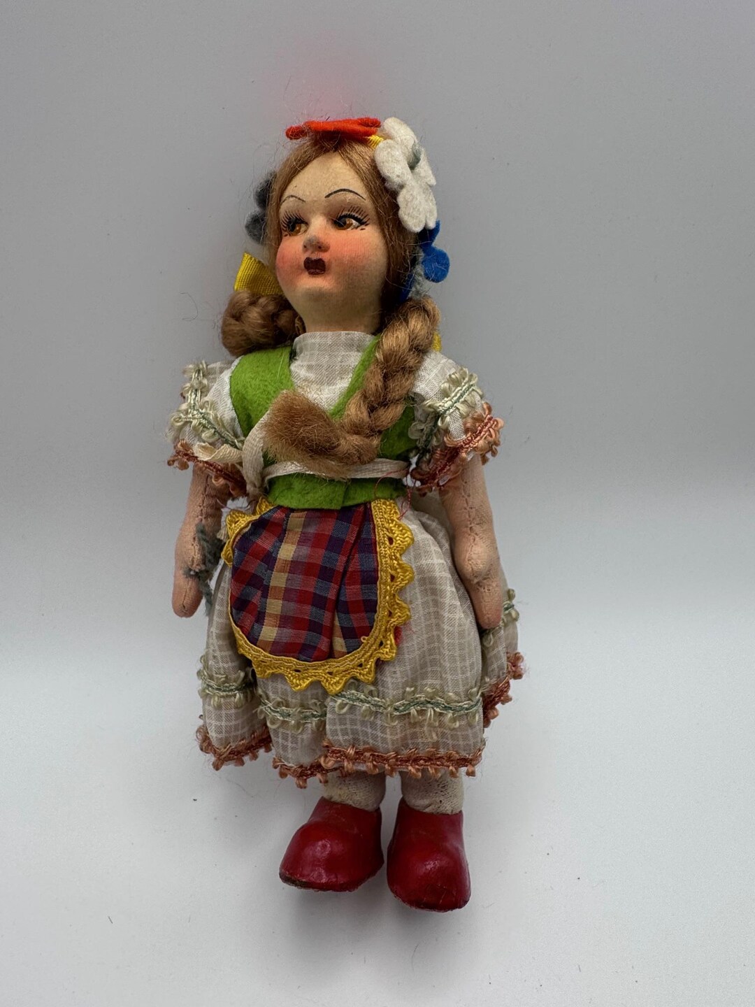 Italian Folk Art Doll | Vintage Italian Doll | Italian Cloth Doll ...