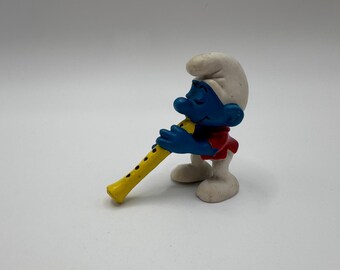 Flautist Smurf | Vintage Flautist Smurf | Vintage Smurf | Vintage Smurf Toy