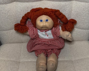 Vintage Cabbage Patch Doll | Original Cabbage Patch Doll | Cabbage Patch Doll with Red Hair | Cabbage Patch Kid | Coleco Cabbage Patch Doll