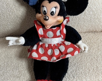 Vintage Minnie Mouse Doll | Minnie Mouse Applause Toy | Minnie Mouse Plush Toy | Vintage Minnie Mouse