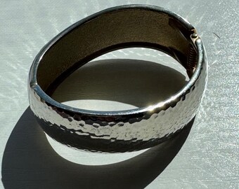 Bracelet Vintage En Argent émaillé Style Allemand - Bijou Ancien En Argent Sterling, Occasion