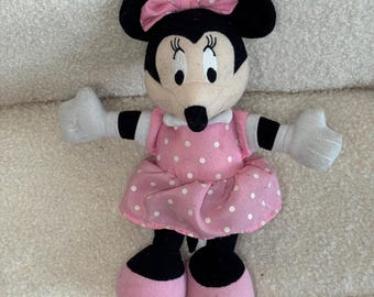 Minnie Mouse Plush Toy: Polka Dot Dress Stuffed Animal