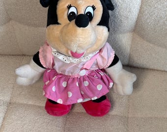 Vintage Minnie Mouse | Minnie Mouse Plush Toy | Minnie Mouse Plush | Minnie Mouse | Minnie Mouse Toy
