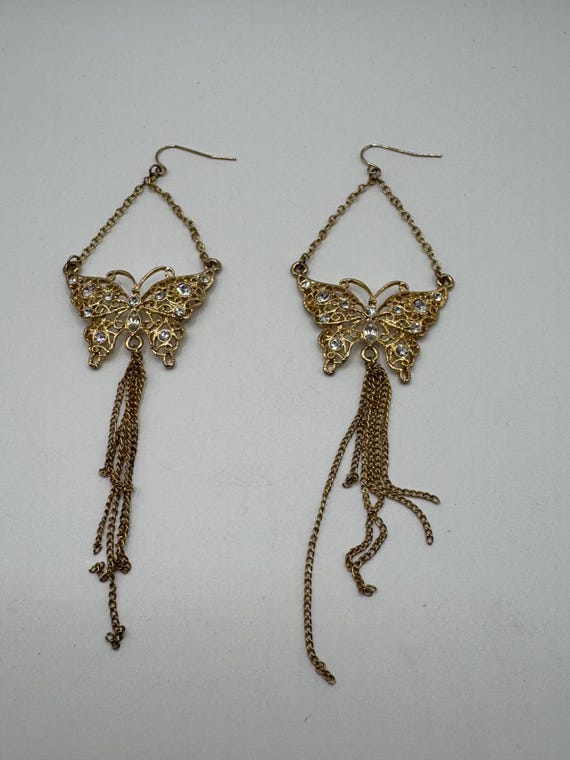 Y2K Butterfly Earrings | Butterfly Earrings | Vintage Butterfly Earrings | Butterfly Chandelier Earrings
