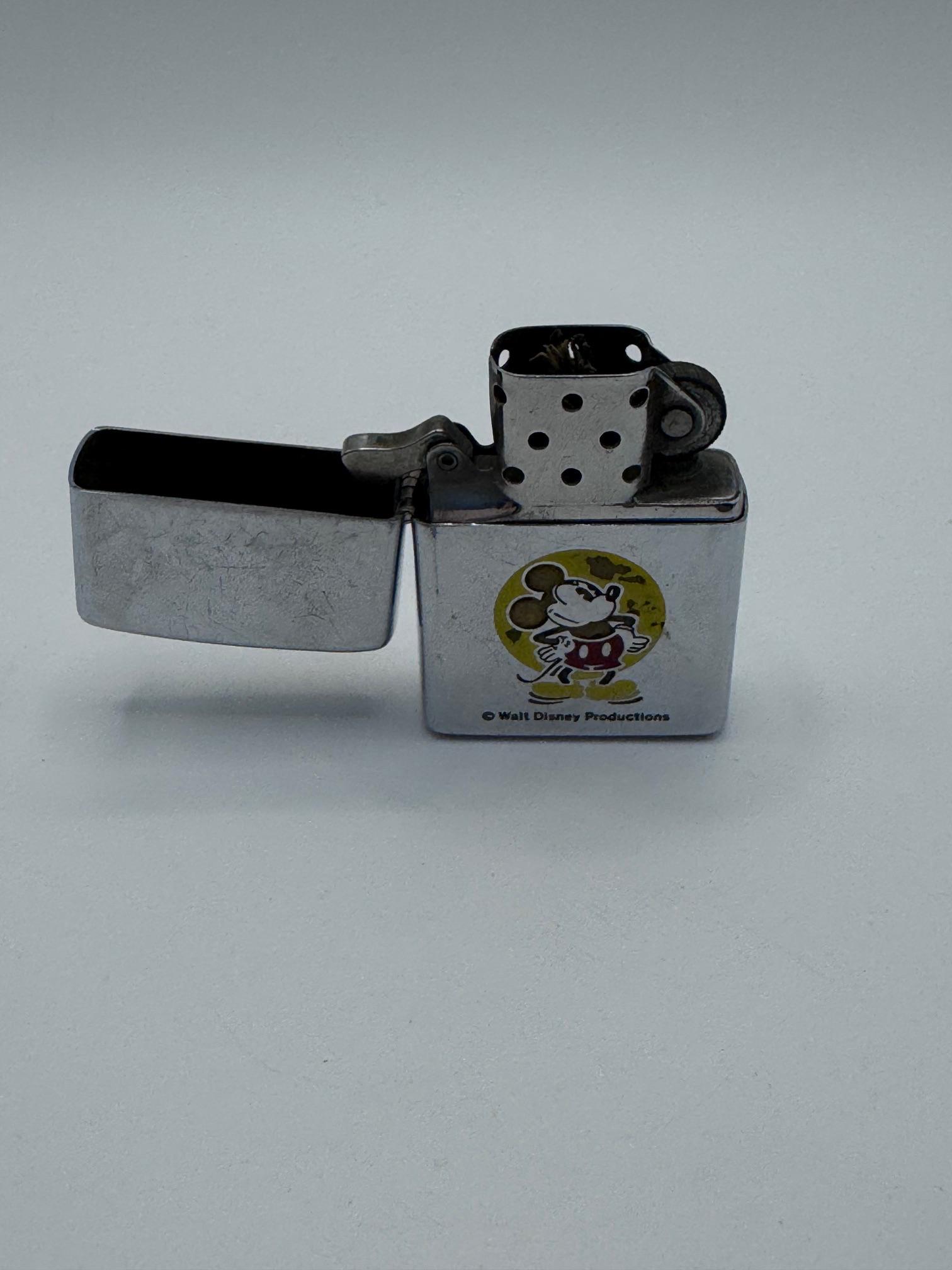 Mickey Mouse Zippo Lighter | Vintage Mickey Zippo Lighter | Rare