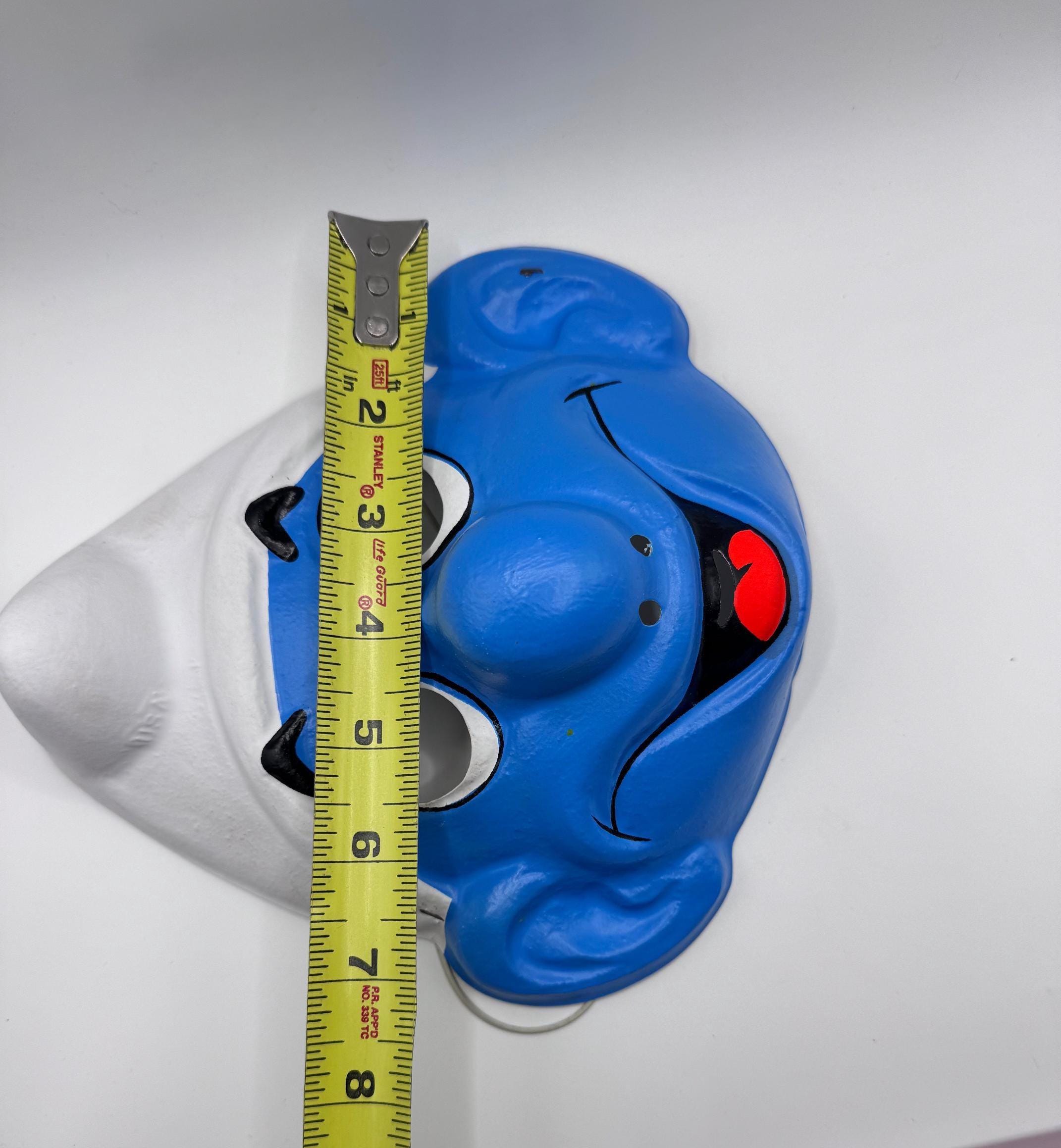Smuff Mask Vintage Smurf Costume Mask | Ben Cooper Smurf Mask | Vintage Smurf Mask ...
