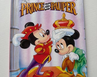 The Prince and the Pauper Book | Disney The Prince and the Pauper Book | Vintage Disney Book | Disney Book | Mickey Mouse Book
