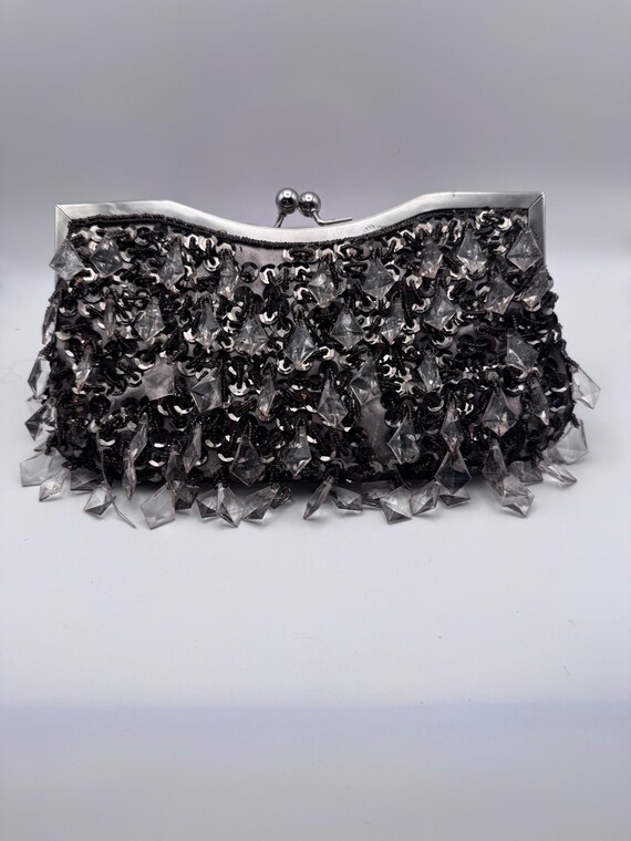 Beaded Clutch | Vintage Beaded Clutch | Black Beaded Clutch | Vintage Clutch Bag