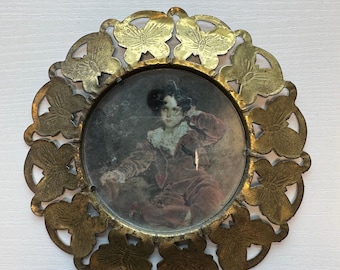 Vintage Brass Butterfly Frame | Brass Butterfly Frame | Vintage Butterfly Frame