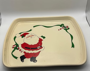 Vintage Santa Tray | Santa Tray | Vintage Santa Claus Tray | Santa Claus Tray | Santa's Cookie Tray