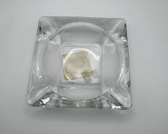 Cenicero de cristal / Cenicero vintage / Cenicero de cristal vintage / Cenicero