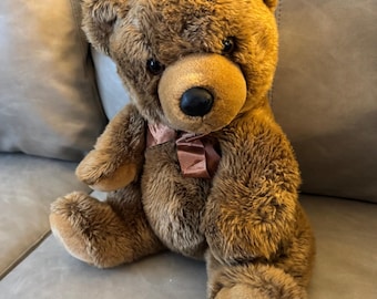 Large Vintage Teddy Bear | Brown Plush Toy