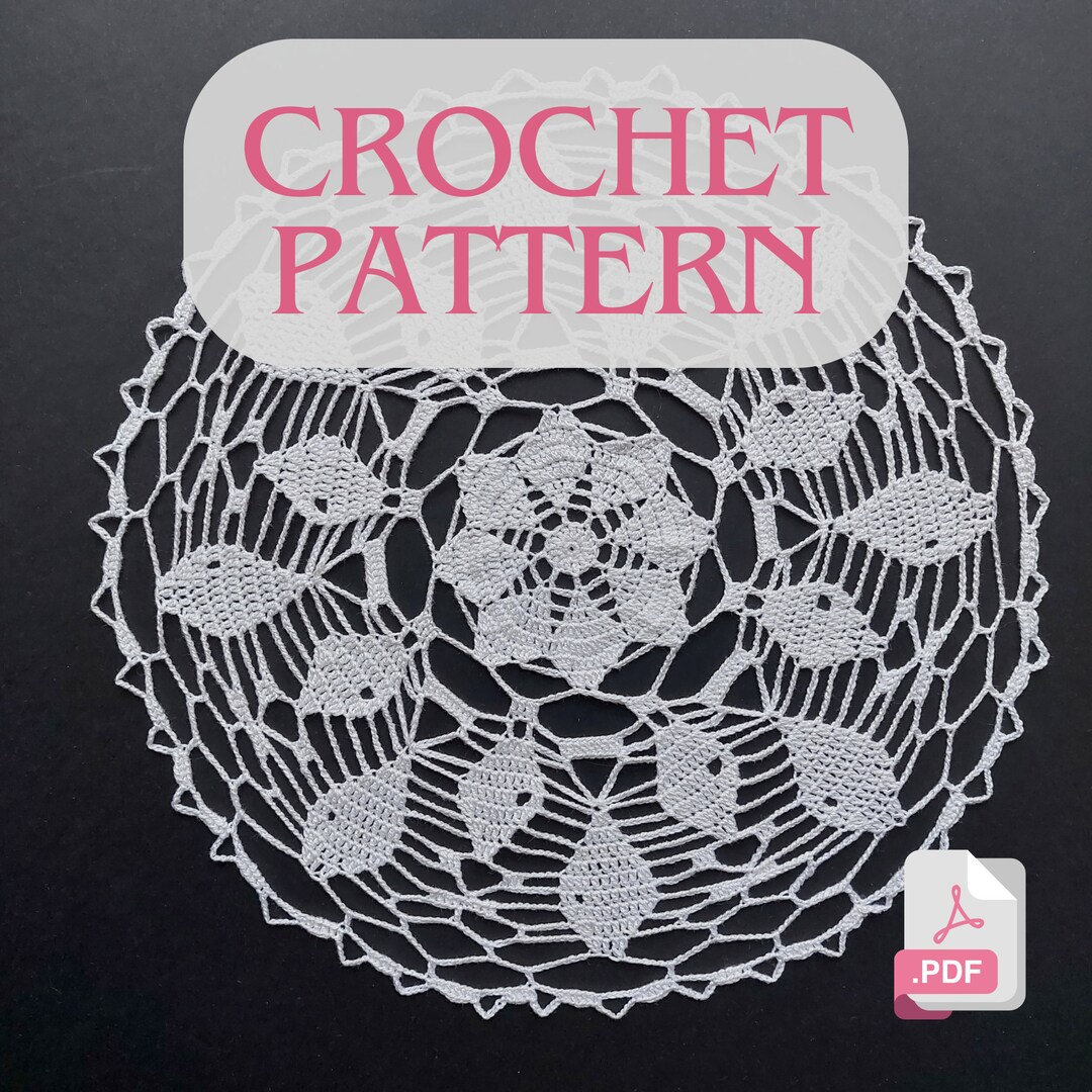 SIMPLE DOILY CROCHET PATTERN FREE PDF FOR BEGINNERS visual data 7