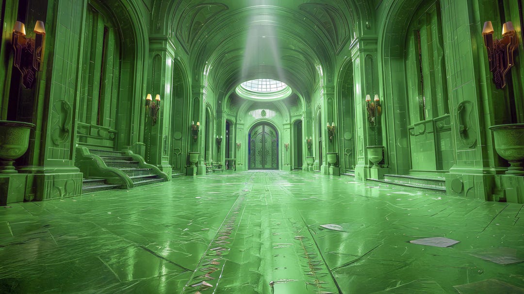 Wow Factor Backdrop for Projection or Printing of Interior of Emerald ...