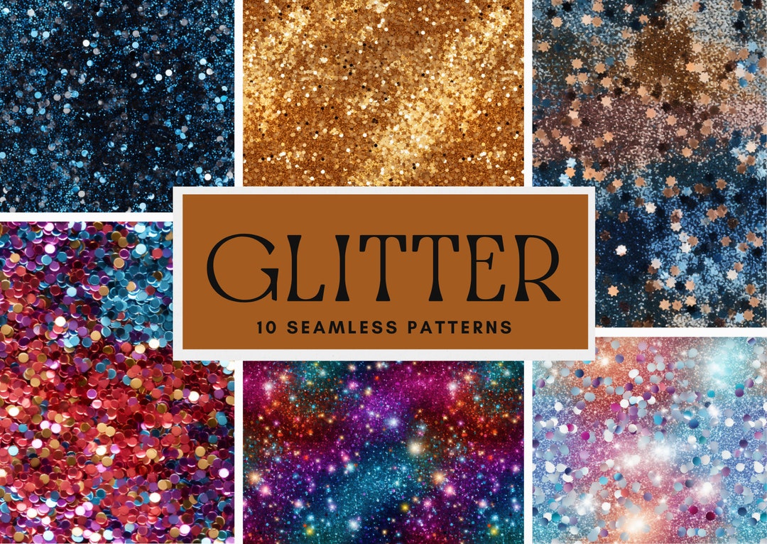 10x Glitter Seamless Patterns, Photo Realism, Digital Paper, Digital ...