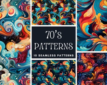Colorful Seamless Pattern Bundle: PNG Files, Commercial Use (Digital Download)