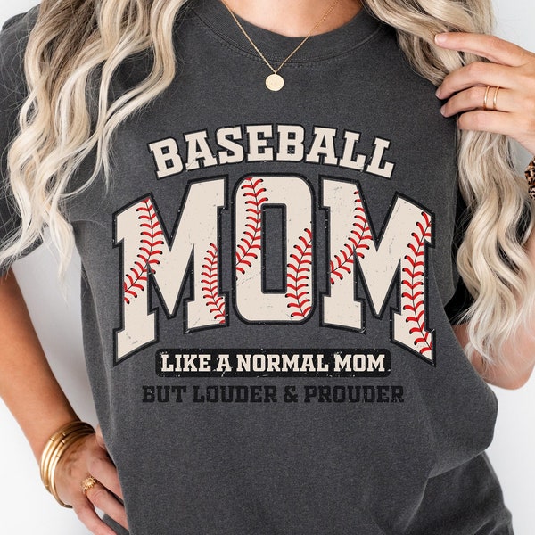 Baseball Mom PNG, Varsity, Distressed, Baseball Mama, Mama Png, laut und stolz Baseball Mom Sublimationsdesign, digitaler Download