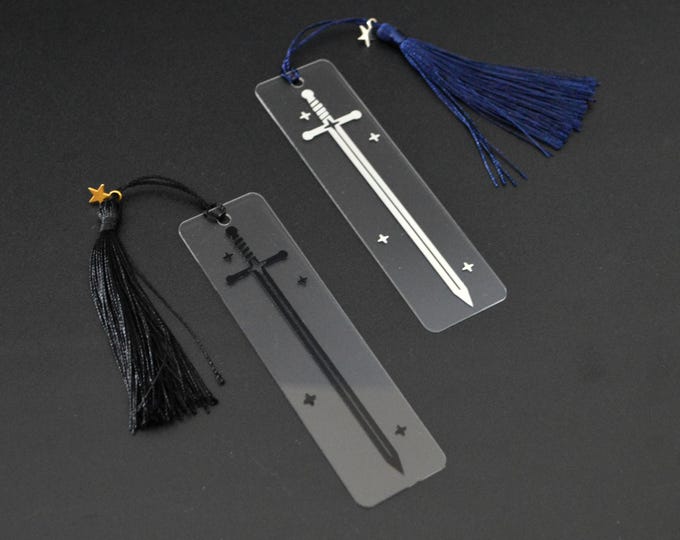 Featured listing image: Sword & Stars Transparent Bookmark