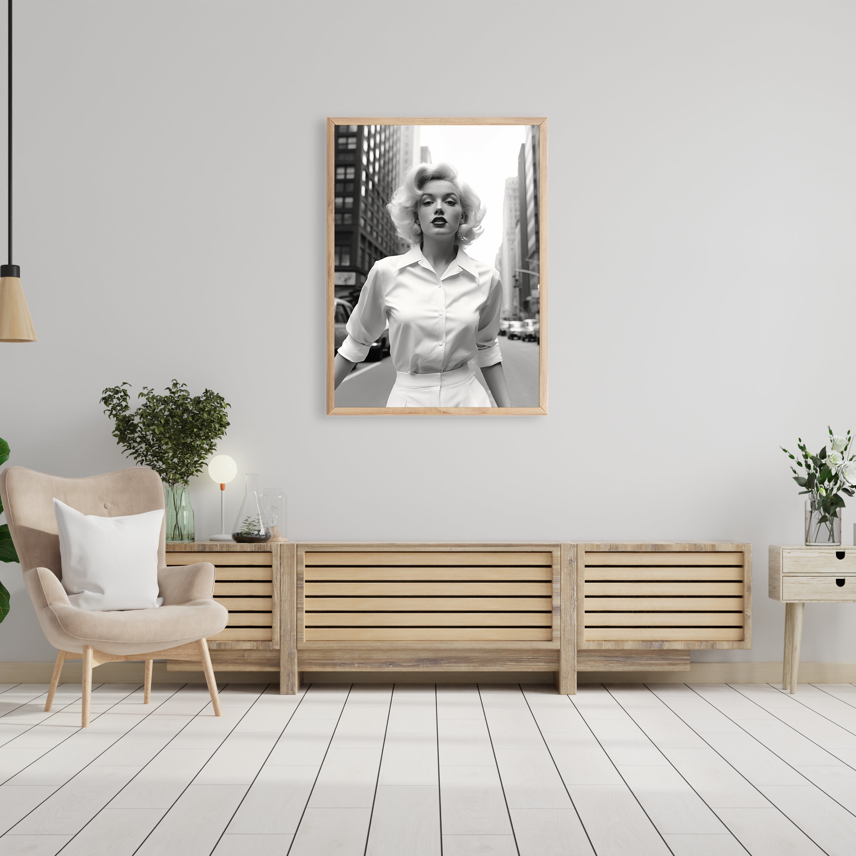 Marilyn Monroe Poster Black and White Marilyn Monroe Print - Etsy