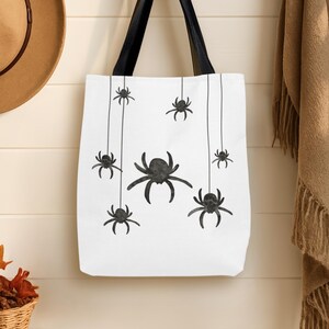 Halloween Tote Bag Halloween Treat Bag Elegant Halloween Bag Classy Summerween Bag Halloween Gift Bag Spider Bag Halloween Gift Spider Lover