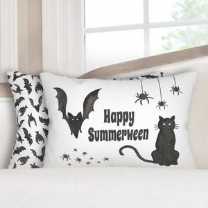 Pillow Summerween Pillow Happy Summerween Lumbar Pillow Summerween Decor for Boys Room Summerween Pillow for Kids Room Summerween Decor