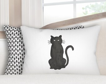 Pillow Halloween Cat Pillow Halloween Pillow Lumbar Pillow Halloween Decor for Boys Room Halloween Pillow for Kids Room Halloween Cat Decor