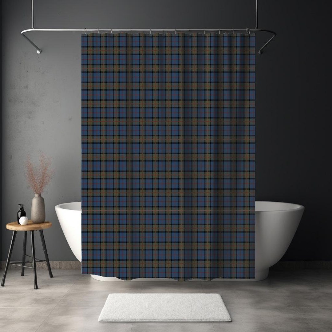 Ogilvie Hunting Modern Tartan Shower Curtain main image 1