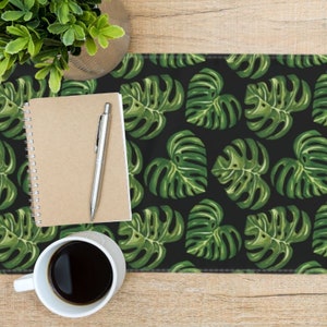 Monstera Albo Table Runner Monstera Thai Constellation Monstera Variegated Alocasia Monstera Aurea Monstera Mint Monstera Table Runner image 1