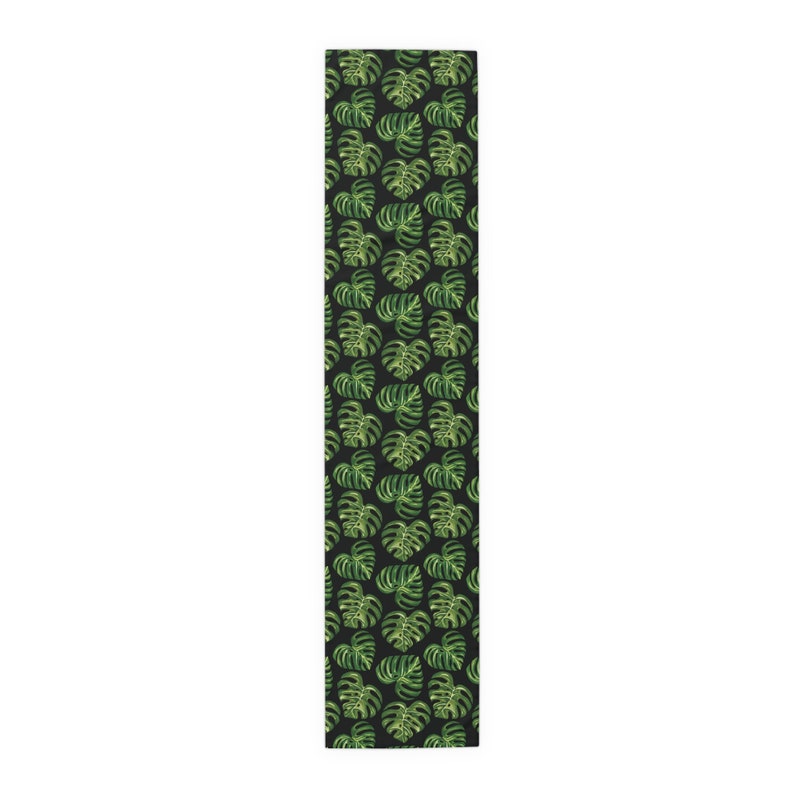 Monstera Albo Table Runner Monstera Thai Constellation Monstera Variegated Alocasia Monstera Aurea Monstera Mint Monstera Table Runner image 5