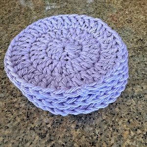 Handmade Crochet Cotton Coasters – Set of 4 – Eco-Friendly, Absorbent, Reusable – Multiple Colors