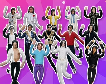 Michael Jackson Plush Doll Bendable Abstract Doll – 28cm Poseable Wire Figure, Quirky Desk Decor & Gag Gift