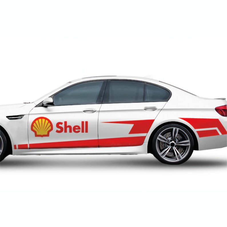 Kit Shell Oil Racing Stripes Graphics Set for BMW and Similar Vehicles ...