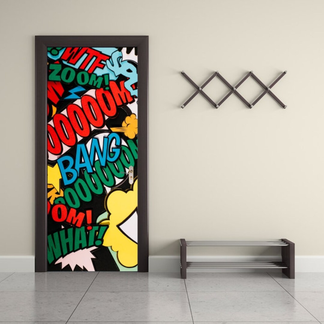 Pop Art Decor Decals Comic Cartoon Art Decor Decal for Home Etsy