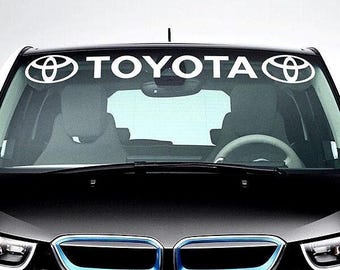 Windshield Sunstrip with Cut logo Sticker Banner Decal Rally Window Graphic | Stickers Motorsport Emblem Decor Kit | Sunstripe Japan car