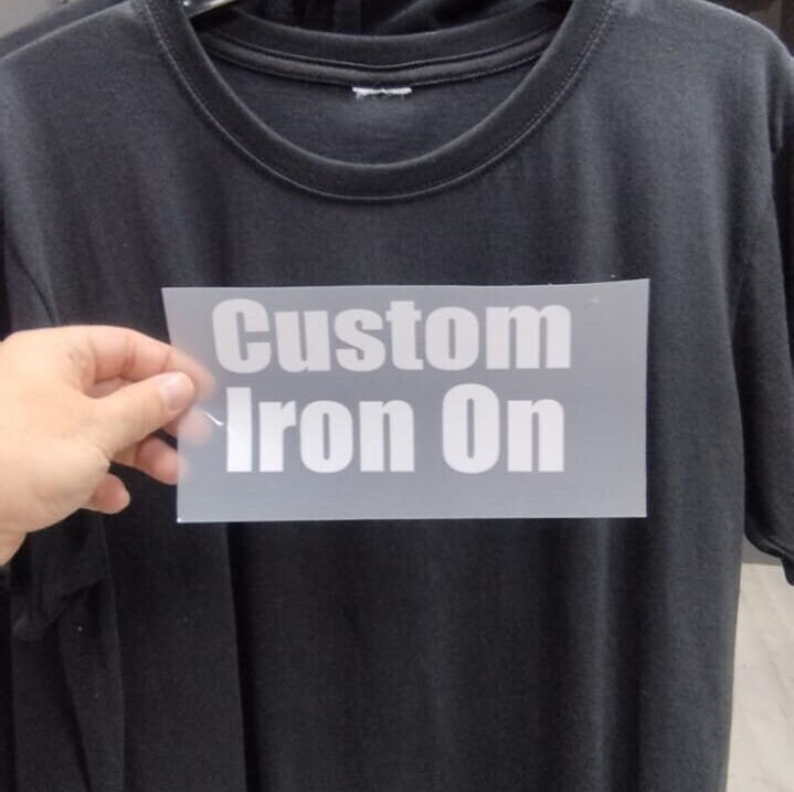 Custom Iron on Heat Transfer Vinyl - Your Logo, Image or Text - Colors ...
