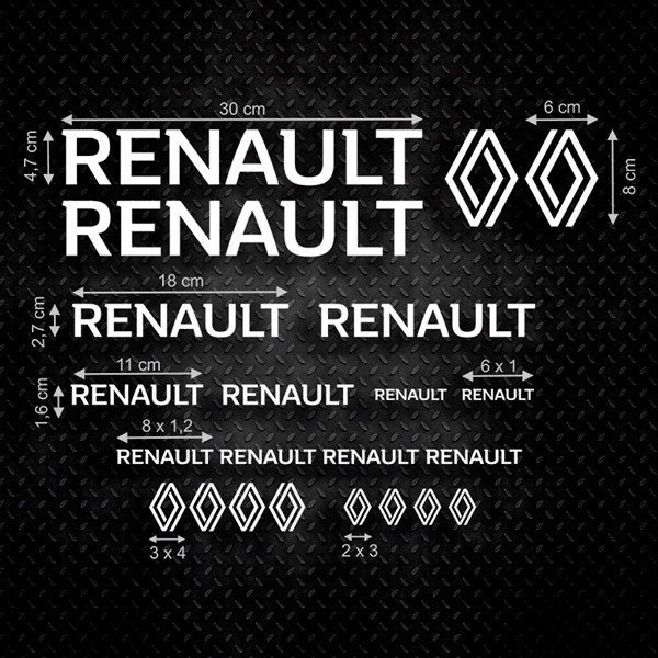Autocollant Renault 8 MAJOR - STICKERS RENAULT - STICKERS RENAULT -  STICKERS MARQUE AUTO - BYVAD